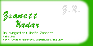 zsanett madar business card